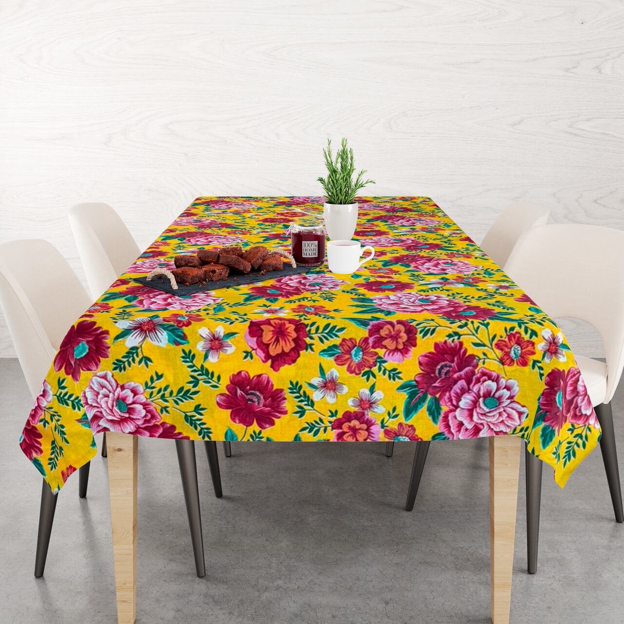 Toalha De Mesa Chita Dupla Face Patchwork 2,20x1,40m
