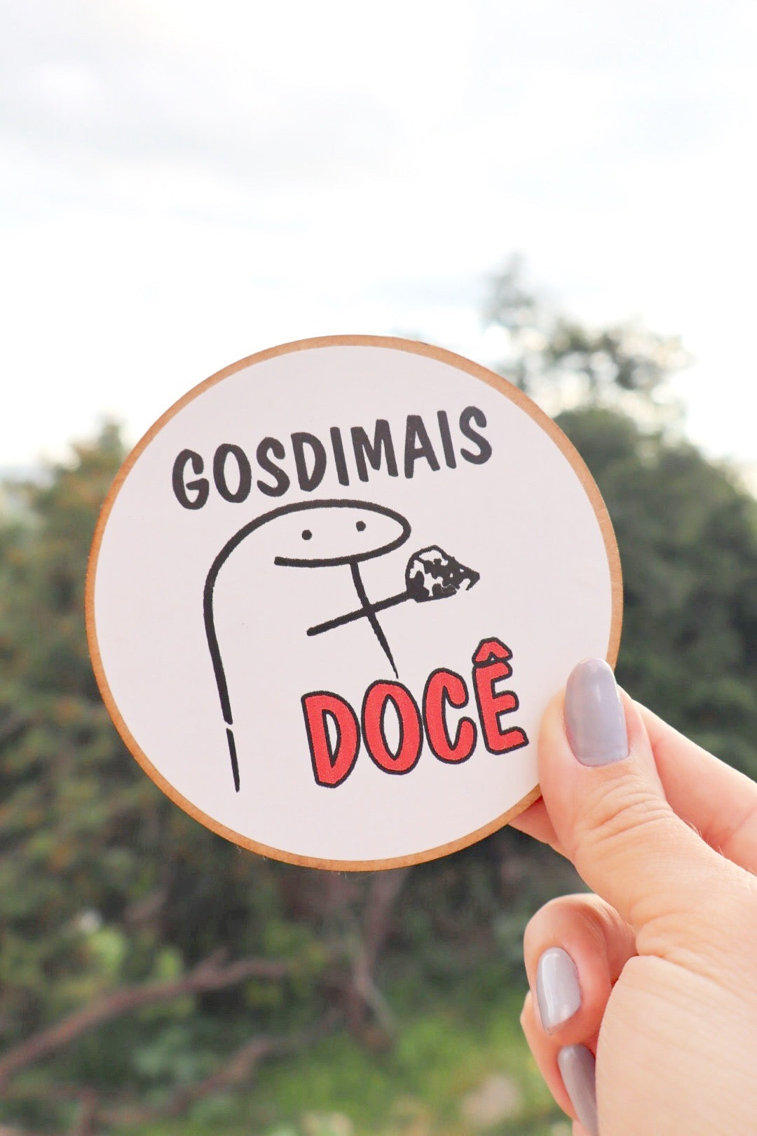 Descanso Para Copo / Porta Copo Dicionário Mineiro Adesivado "Gosdimais docê!"