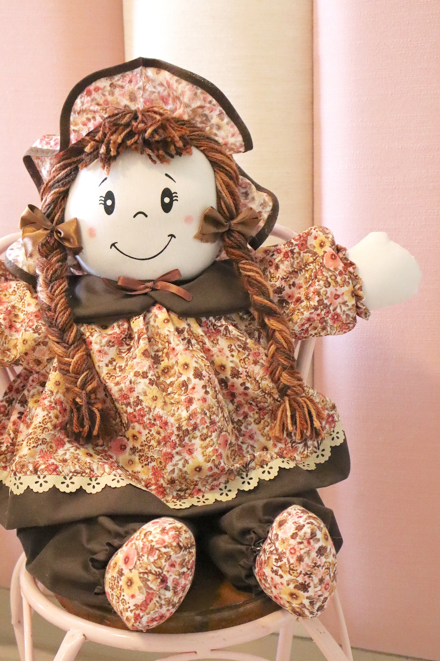 Boneca de Pano Marrom G
