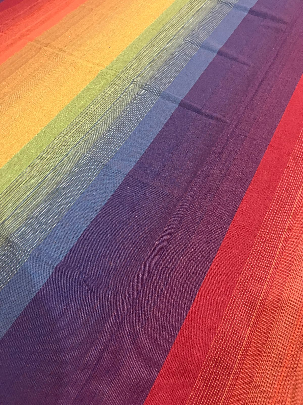 Toalha de Mesa Algodão Arco Íris Degradê 1,5mx1,5m