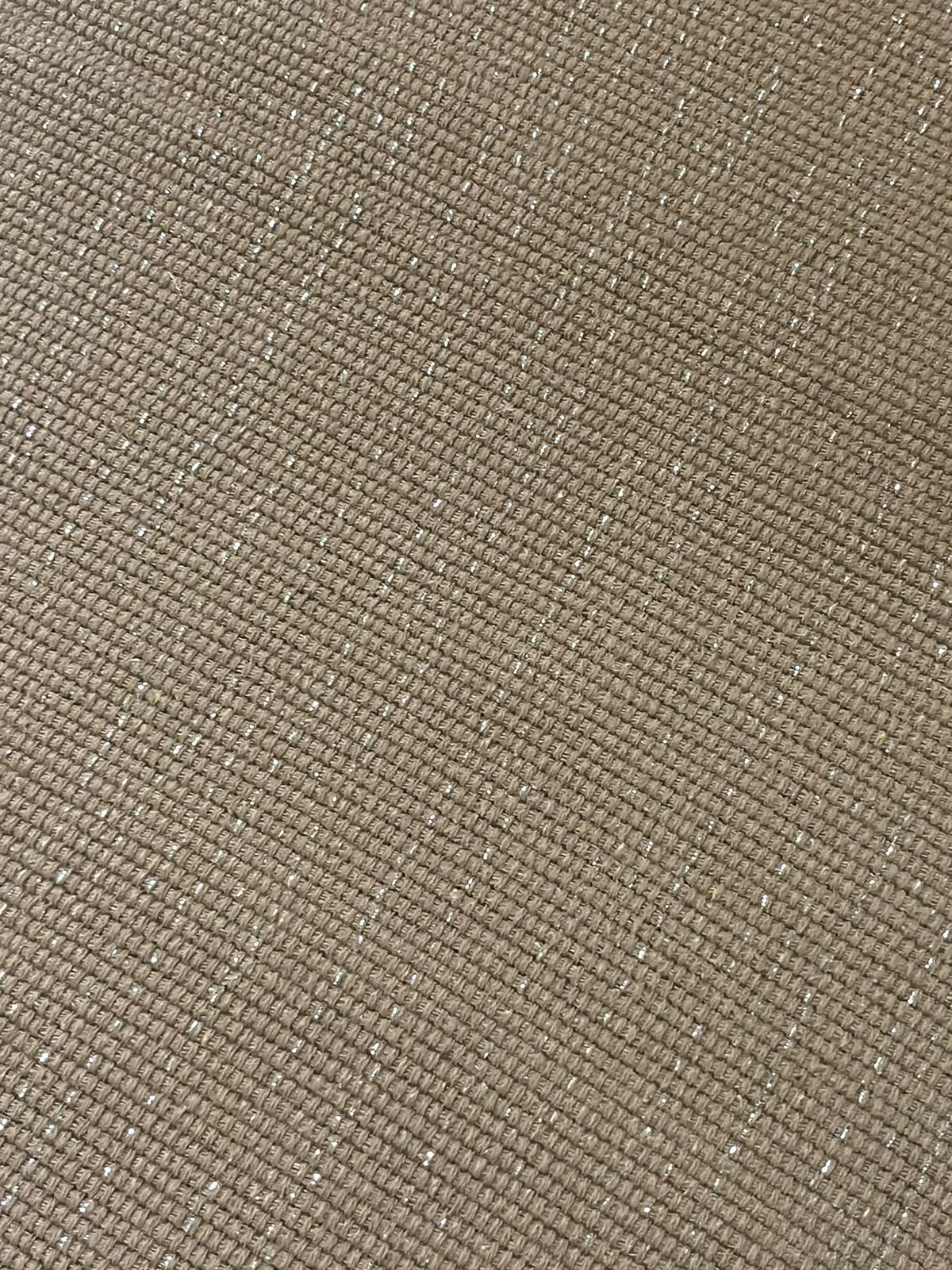Caminho de Mesa Linha com Fio Lurex Café com Leite 1,5m