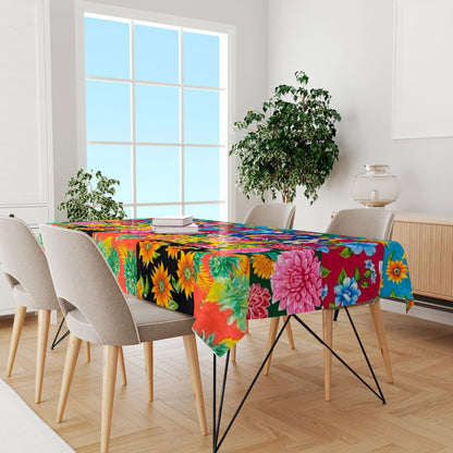 Toalha De Mesa Chita Dupla Face Patchwork 2,20x1,40m