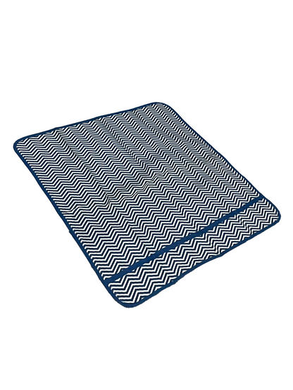 Capa para Vidro de Fogão 4 Bocas Chevron Azul