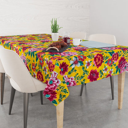 Toalha De Mesa Chita Dupla Face Patchwork 2,20x1,40m
