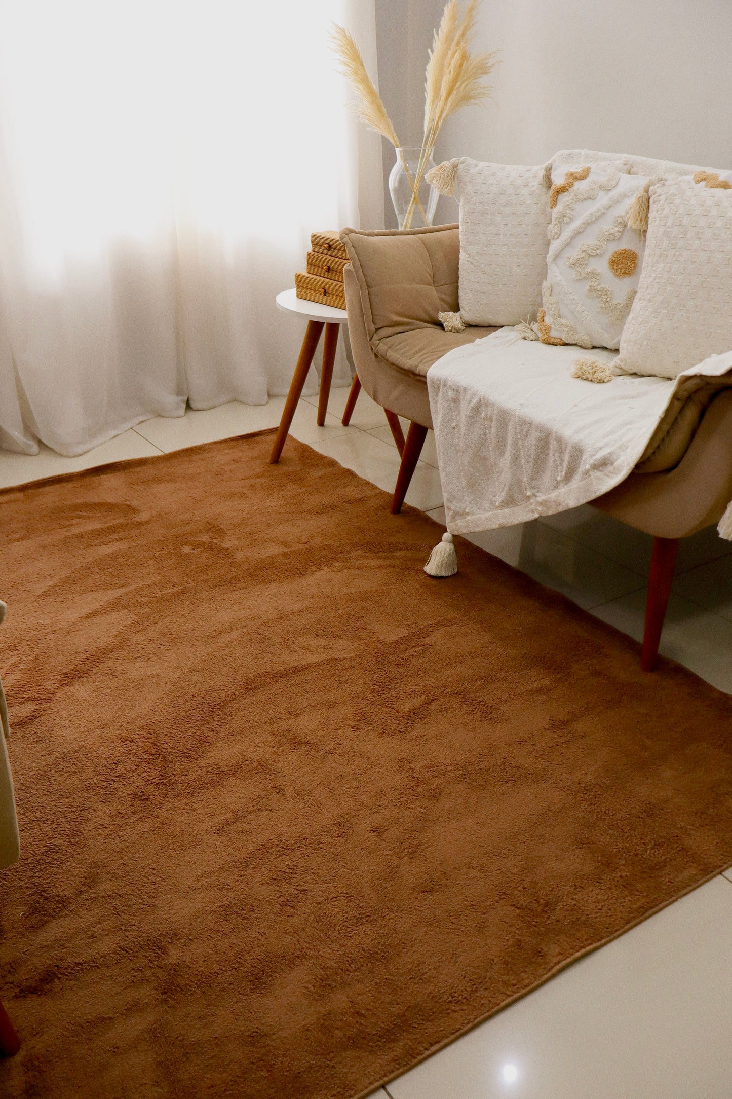 Tapete Vip Liso Marrom 1,40X2,00m