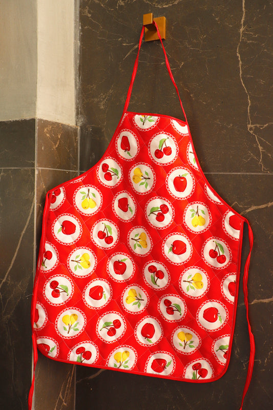 Avental de Cozinha Comum Frutas Vermelho