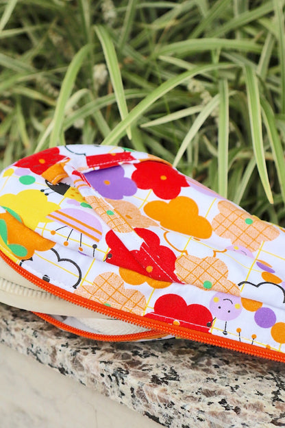 Necessaire Porta Chinelos Flores Coloridas