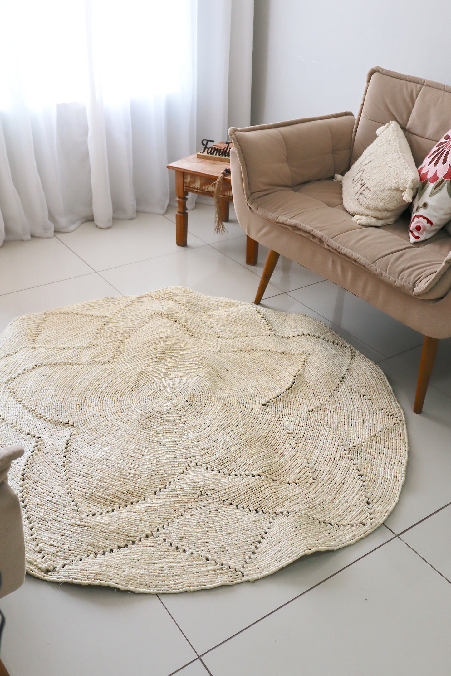 Tapete Sisal Redondo 1,5m EST008