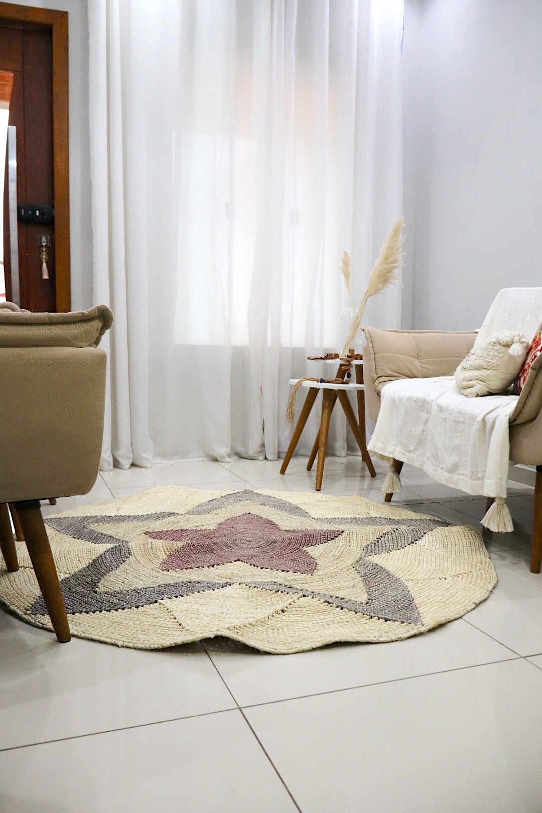 Tapete Sisal Redondo 1,5m EST013