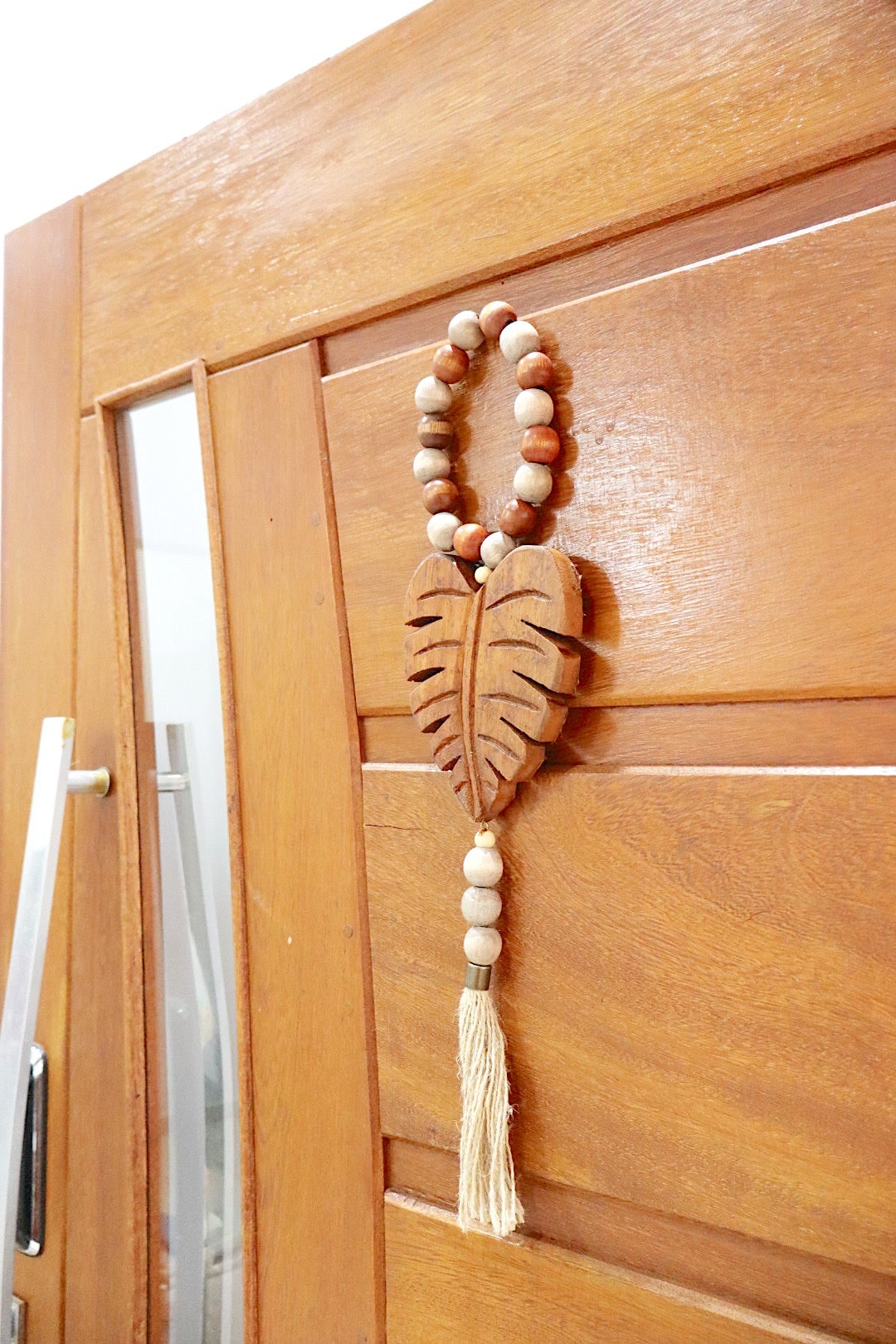 Enfeite de Porta / Mini Colar / Terço de Mesa Especial Decorativo Costela de Adão Terracota