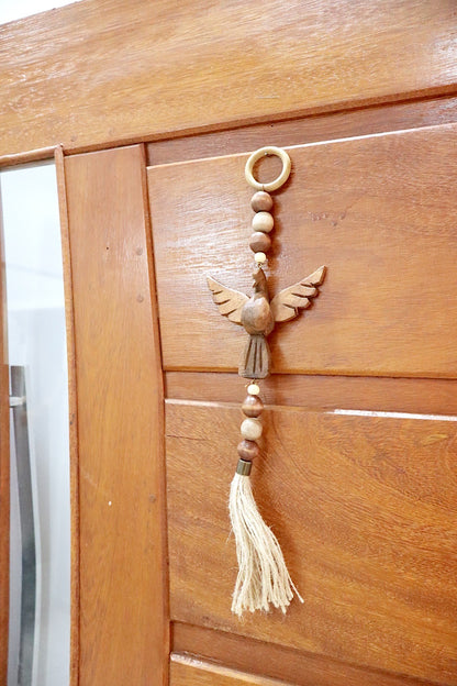 Enfeite de Porta / Divino Decorativo com Argola Divino Cru