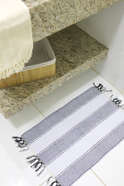 Kit 2 Peças de Lavabo Comum Cru, Branco e Preto