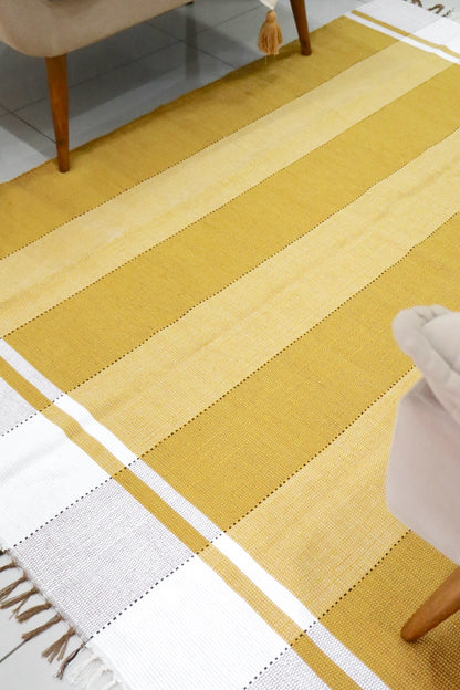 Tapete em Malha Moldura Amarelo 1,50x2,00m