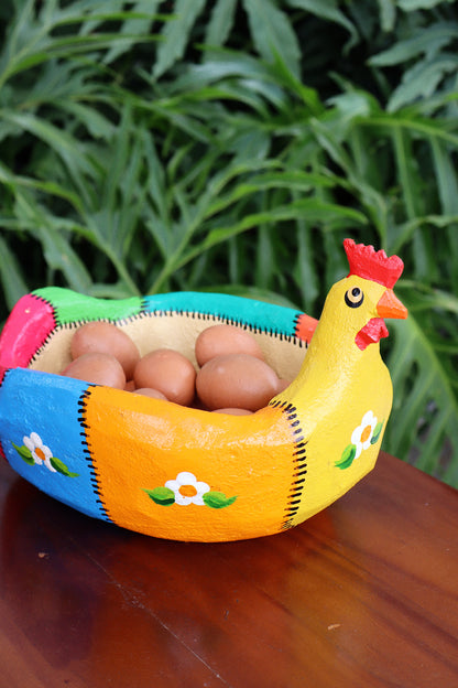 Porta Ovos Galinha Patchwork