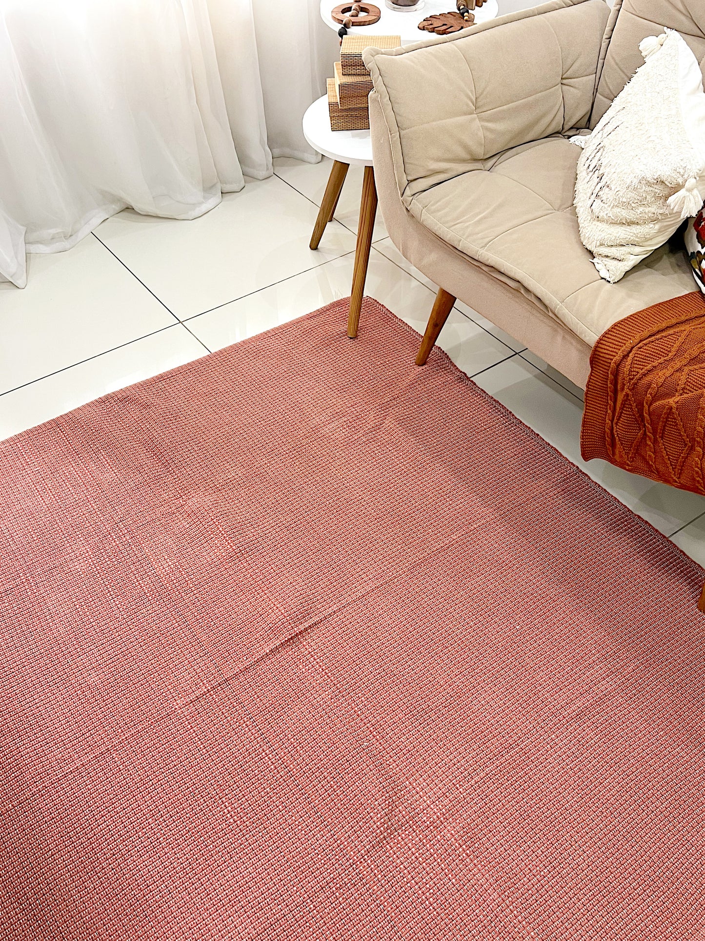 Tapete em Linha Terracota Mesclado 1,50x1,50m