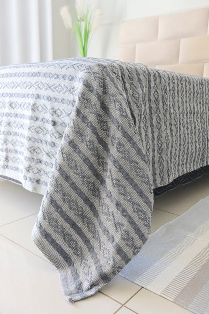 Colcha Casal Riachuelo Cinza 2,10x2,40m