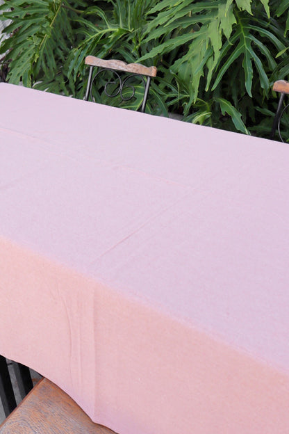 Toalha de Mesa Algodão Nude Lisa 1,5mx3,0m
