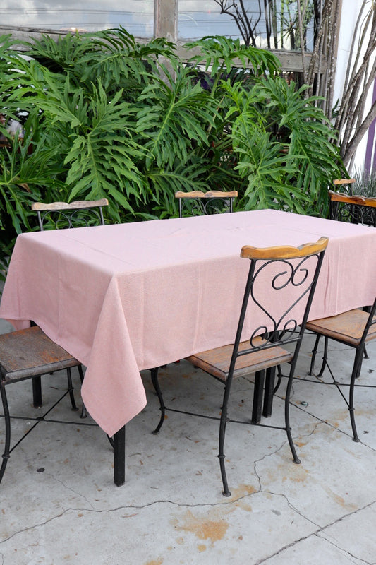 Toalha de Mesa Algodão Nude Lisa 1,5mx3,0m