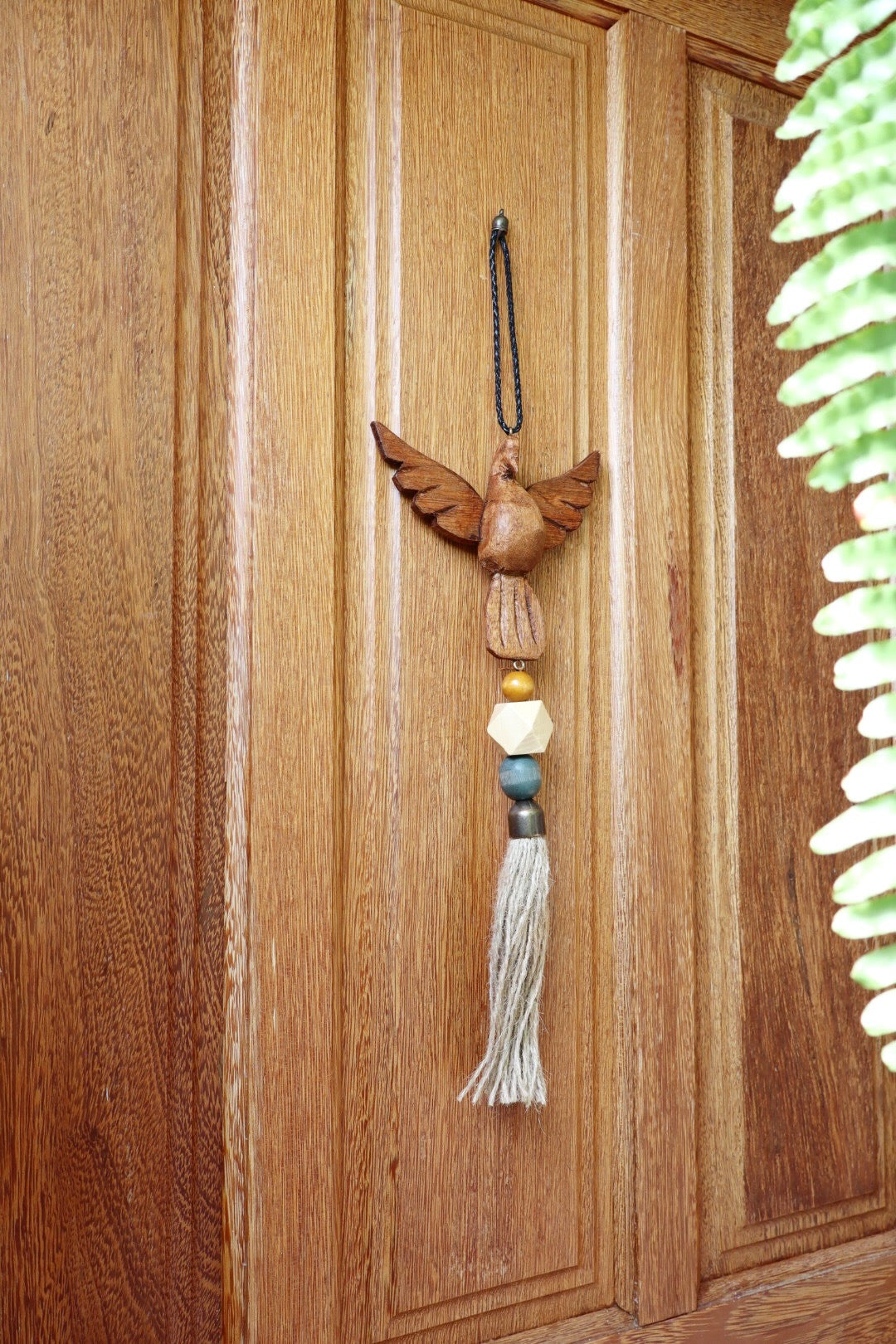 Enfeite de Porta / Divino Decorativo Divino Caramelo, Cru e Verde Musgo