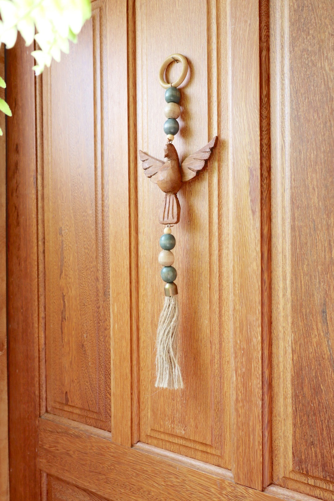 Enfeite de Porta / Divino Decorativo com Argola Divino Verde