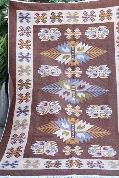 Tapete Kilim Antep 2,00x3,00m Marrom DES 001