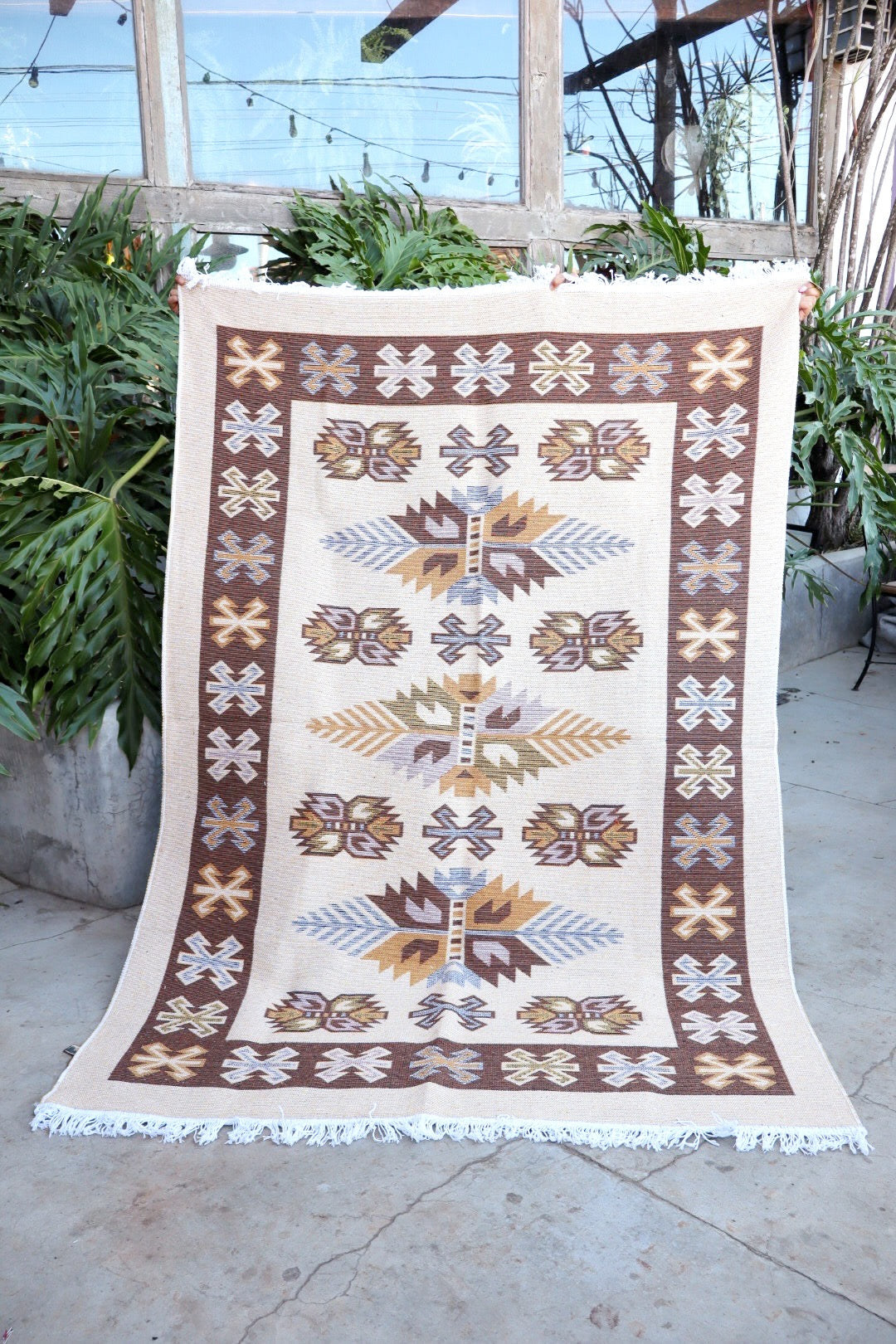 Tapete Kilim Antep 2,00x3,00m Marrom DES 001
