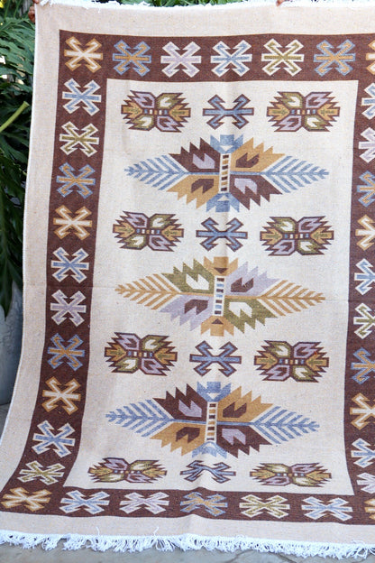 Tapete Kilim Antep 2,00x3,00m Marrom DES 001