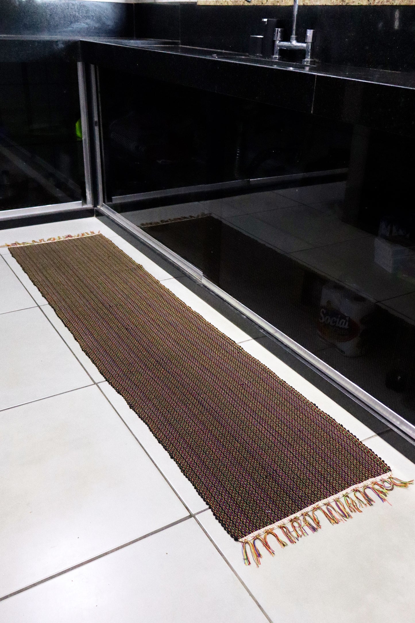 Passadeira em Malha Preta 3,0m