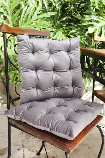 Almofada para Cadeira Futon Cinza Escuro