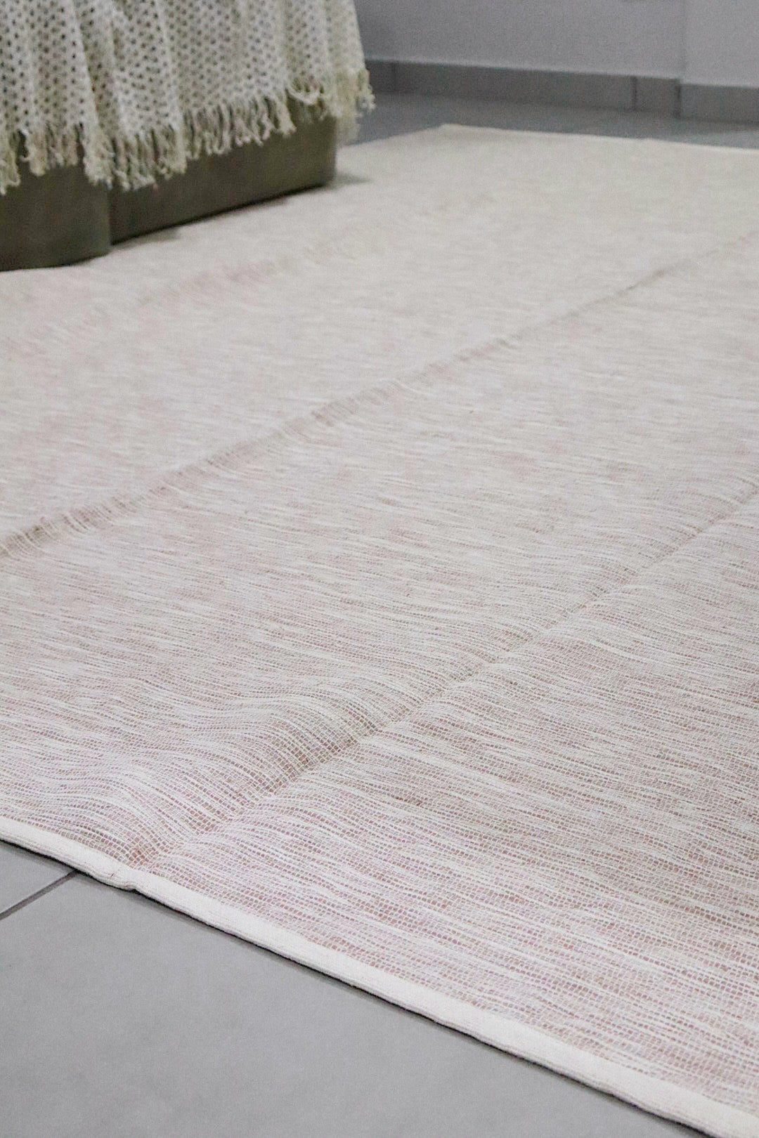 Tapete em Linha Mesclado Rosê e Cru 2,00x2,50m