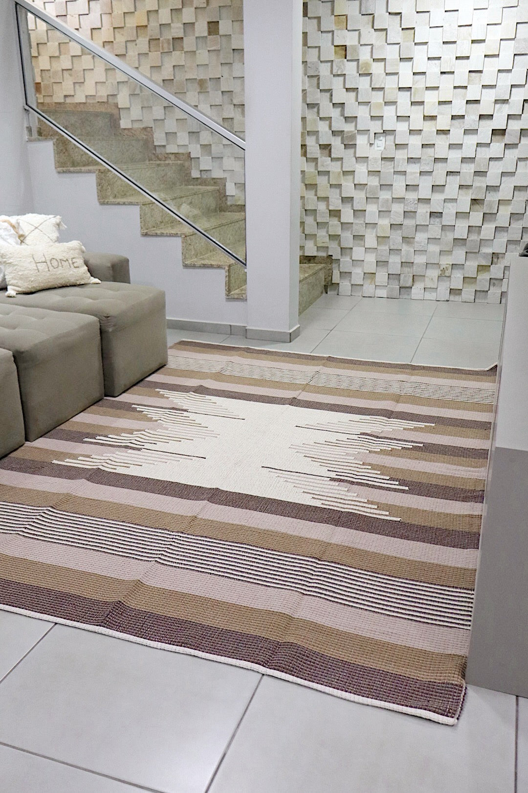 Tapete de Bico Linha Marrom 2,00x2,50m