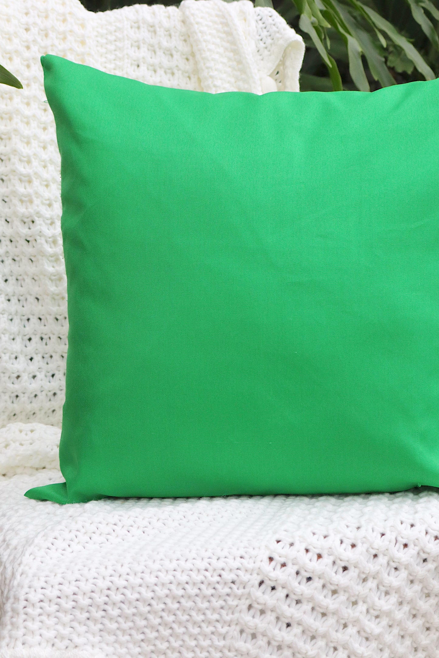 Capa de Almofada Oxford Lisa Verde 65x65