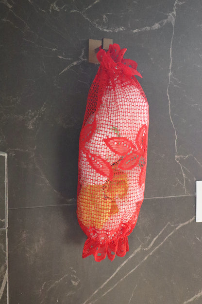 Puxa Saco Renda Vermelho