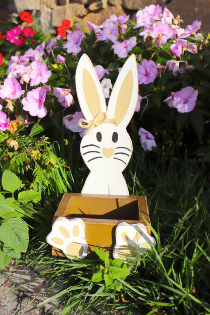 Coelho da Páscoa Porta Chocolate em MDF