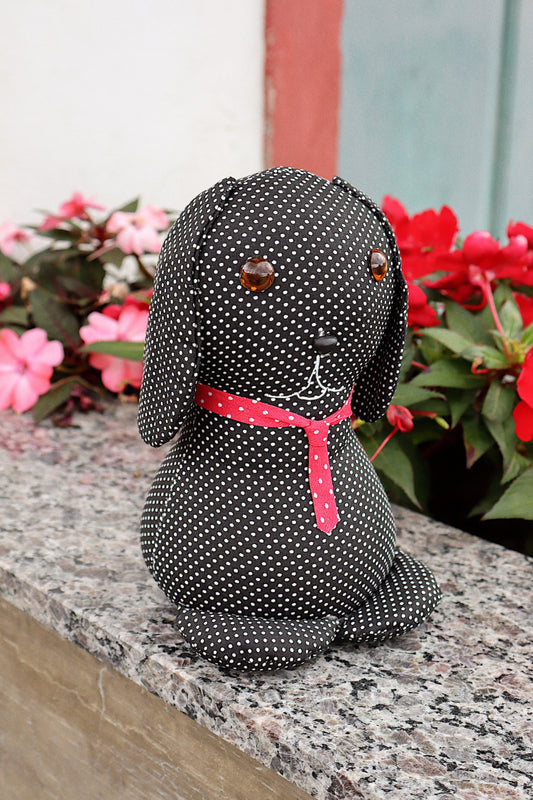 Peso de Porta Cachorro Sentado Poá Preto