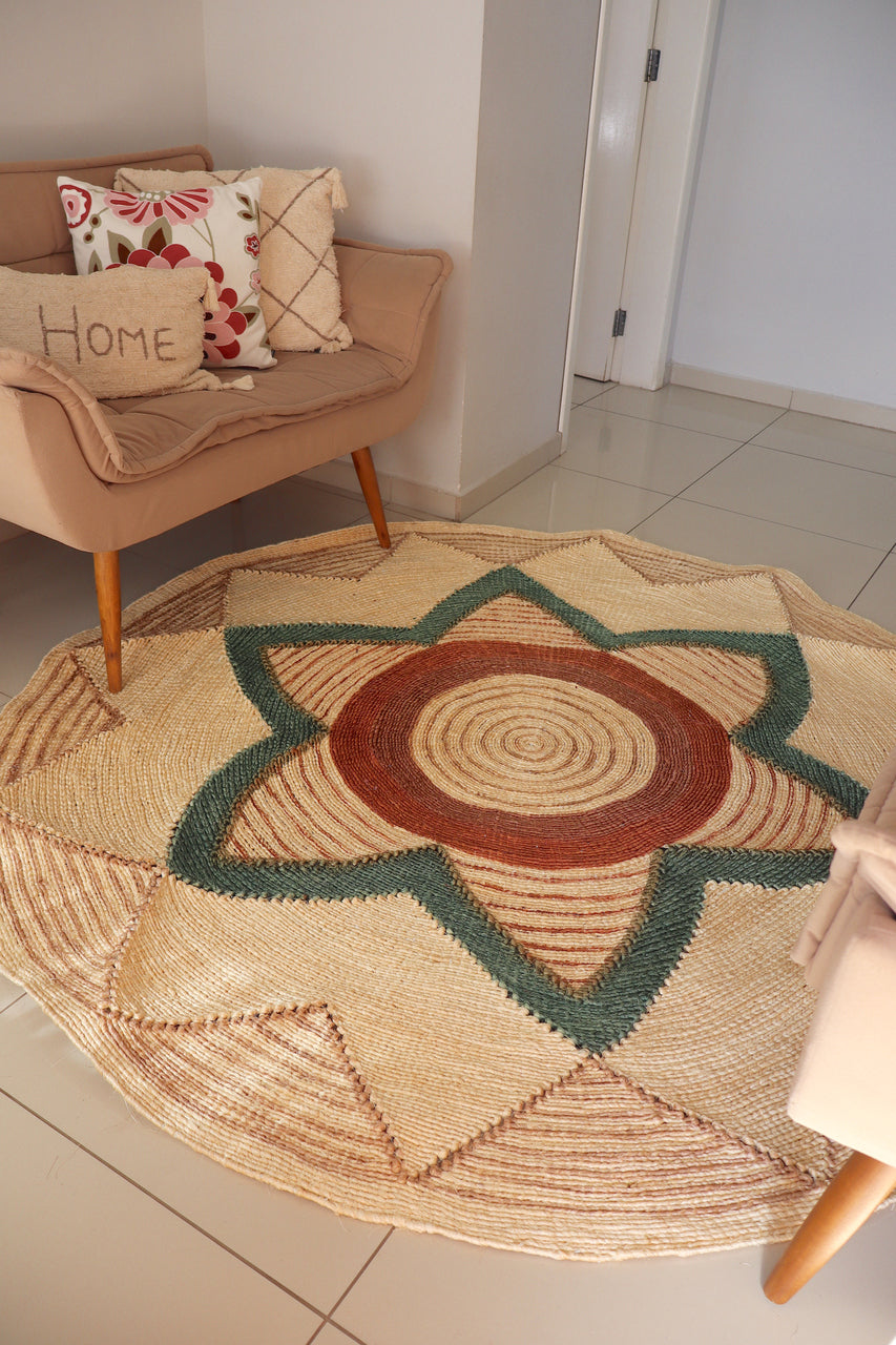 Tapete Sisal Redondo 2,0m EST003