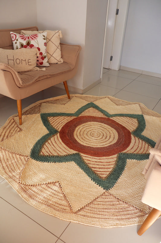 Tapete Sisal Redondo 2,0m EST003