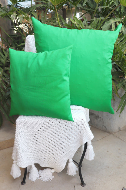 Capa de Almofada Oxford Lisa Verde 65x65