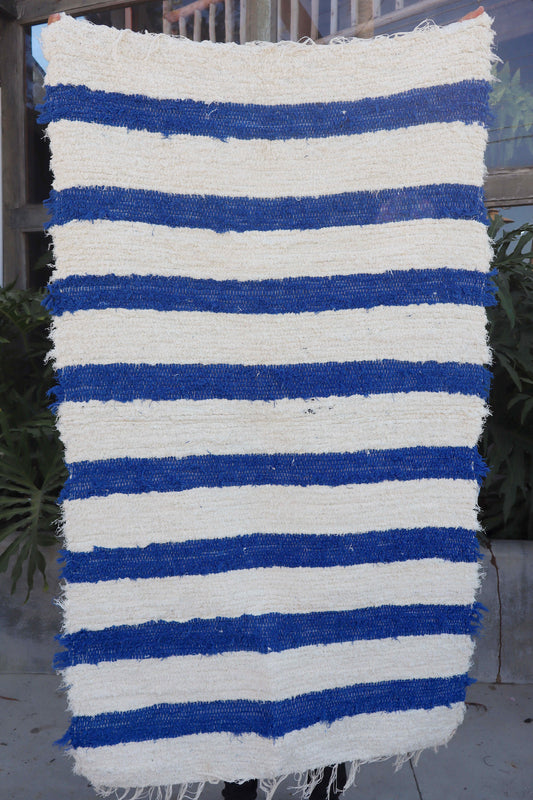 Tapete Médio Felpudo Azul 0,80x1,50m