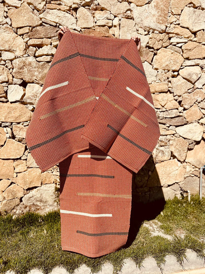 Jogo de Passadeira Linha Capri Terracota