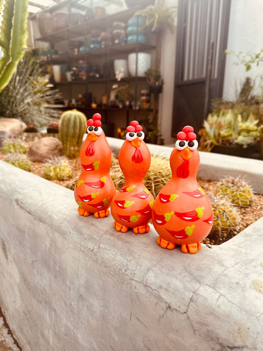 Trio Galinha em Cabaça Laranja Pimenta