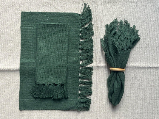 Guardanapo Algodão Verde Musgo 30x40cm