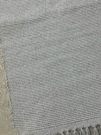 Caminho de Mesa Linha com Fio Lurex Cinza 1,5m