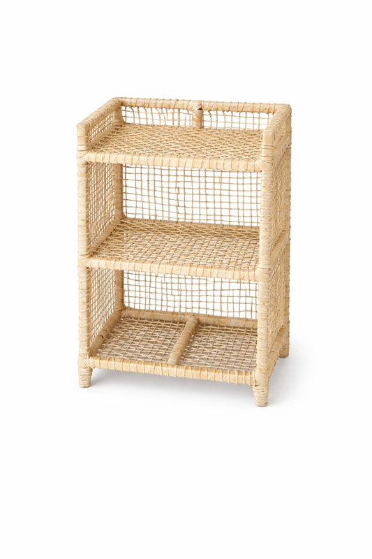 Sapateira em Palha Natural com Beiral – 30 x 40 x 60 cm