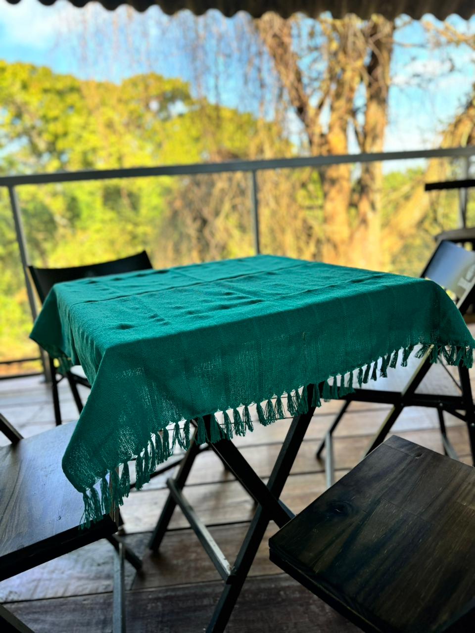 Toalha de Mesa Quadrada Cobre Lanche Lisa Tifanny 0,85x0,85m