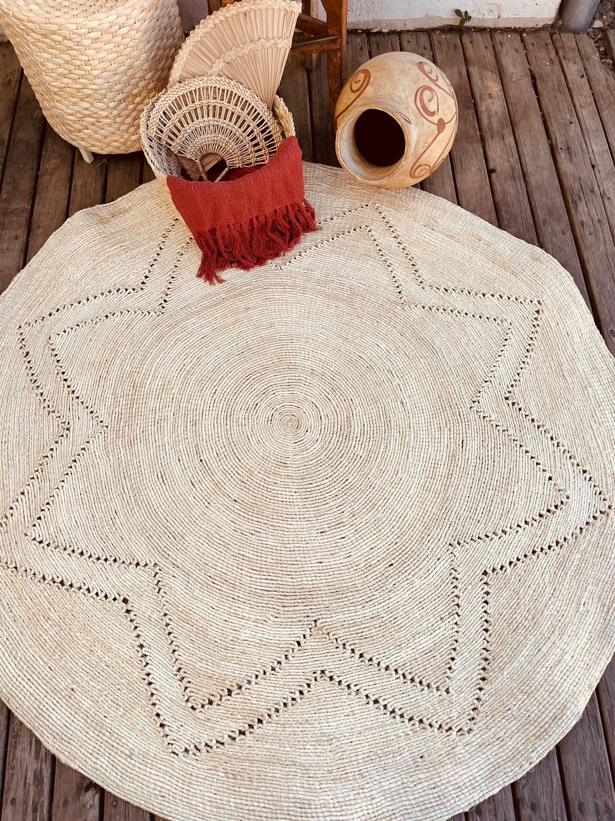 Tapete Sisal Redondo 1,5m EST003