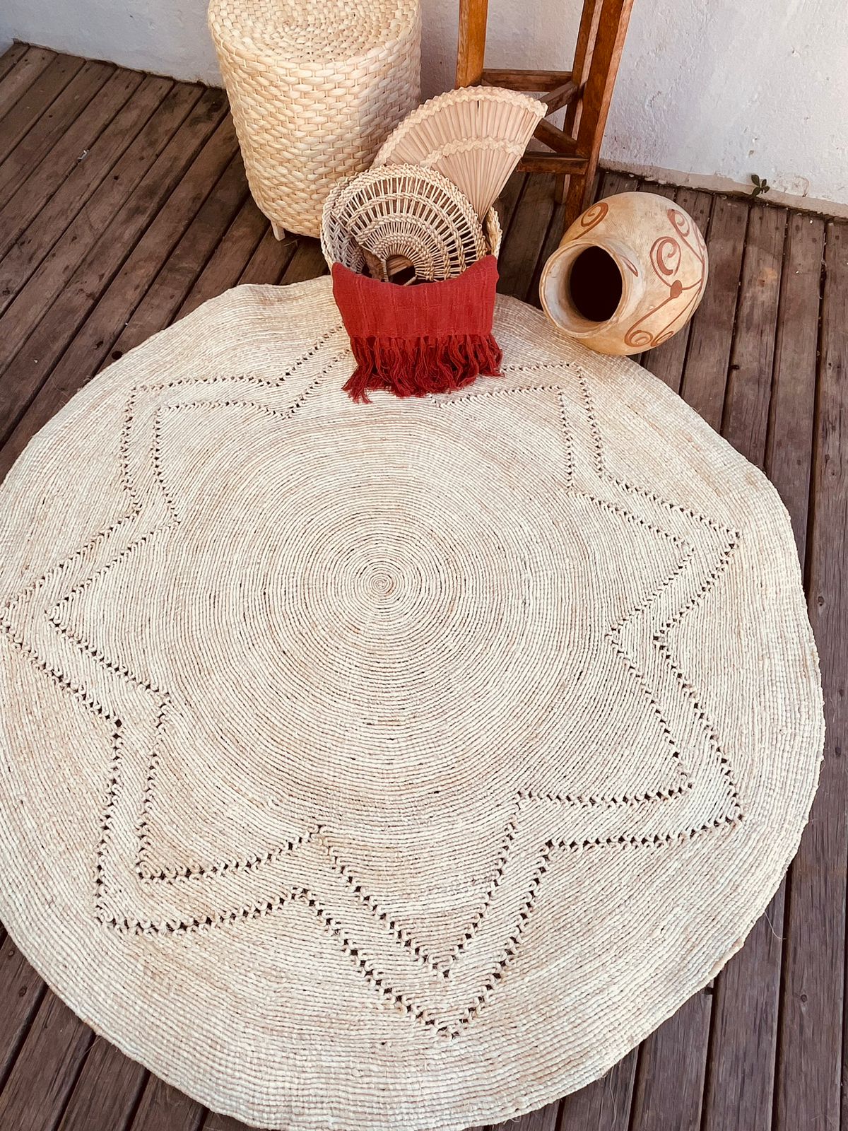 Tapete Sisal Redondo 1,5m EST003