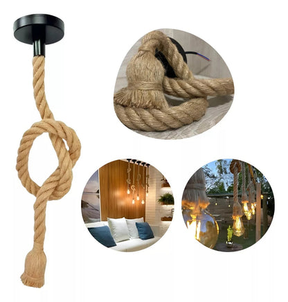Luminária Pendente Corda