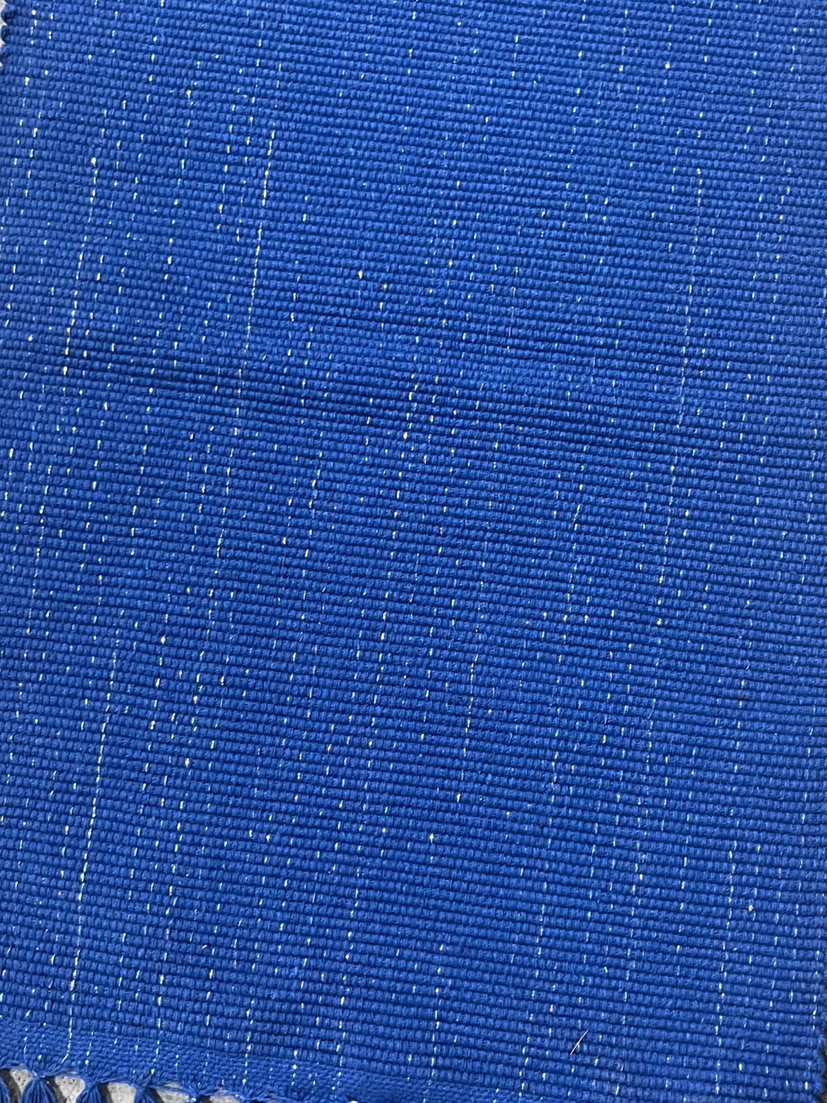 Caminho de Mesa Linha com Fio Lurex Azul 1,5m