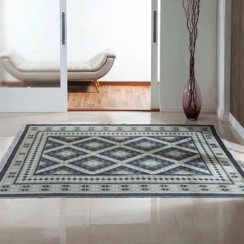 Tapete Kilim Antep 2,00x2,40m Cinza DES 006